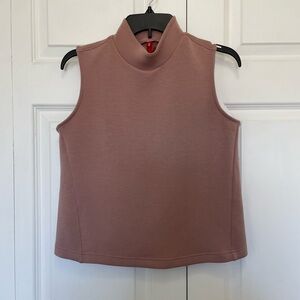 SPANX Mock Neck Sleeveless Top - Tan